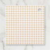 恋に落ちる秋の赤ちゃん服ベビーシャワー フェイバータグ (裏面)