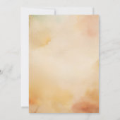 恋に落ちる秋カボチャ赤ちゃんシャワー 招待状 (裏面)