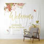 恋に落ちる背景バナー 秋のゴールド カボチャ タペストリー (インサイチュ(横))