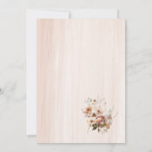 恋に落ちる花 水彩 結婚前お披露目パーティー イン 招待状 (裏面)