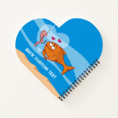 恋に落ちる魚と餌 ノートブック (裏面)