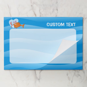 恋に落ちる魚と餌 ペーパーパッド