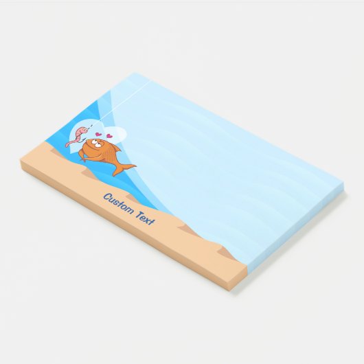 恋に落ちる魚と餌 ポストイット (アングル)