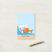 恋に落ちる魚と餌 ポストイット (デスク上)