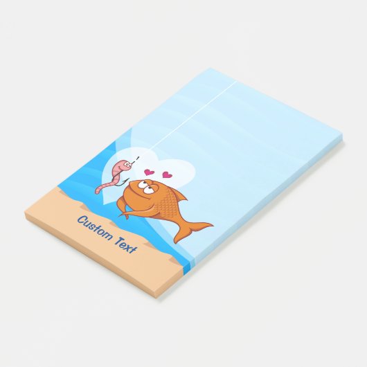 恋に落ちる魚と餌 ポストイット (アングル)