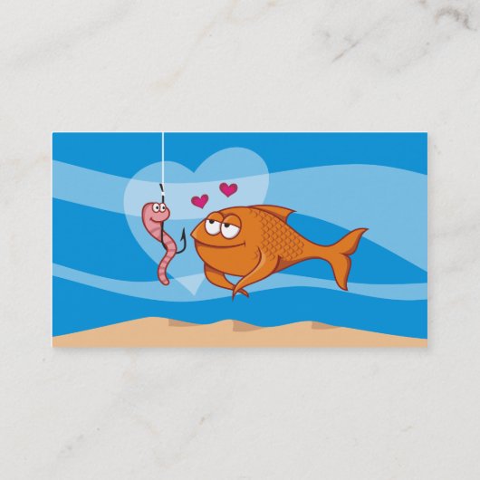 恋に落ちる魚と餌 名刺 (裏面)