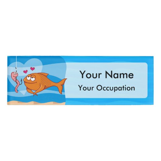 恋に落ちる魚と餌 名札 (正面)