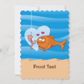 恋に落ちる魚と餌 招待状 (正面)