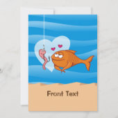 恋に落ちる魚と餌 招待状 (正面)