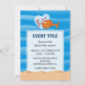 恋に落ちる魚と餌 招待状 (裏面)