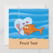 恋に落ちる魚と餌 招待状 (正面)