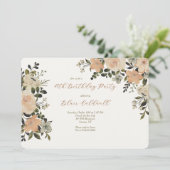 恋に落ちる3 花のデザイン 招待状 (スタンド正面)