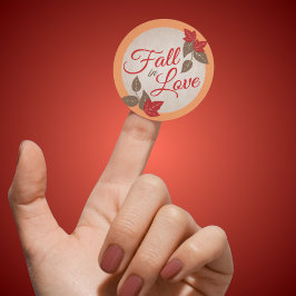 恋に落ちる ウェディングまたはブライズシャワー シール