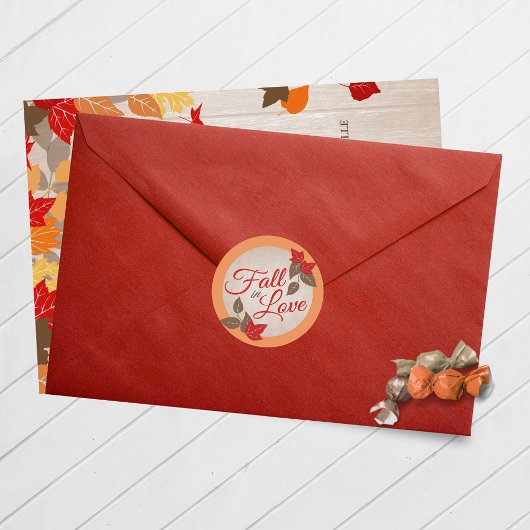 恋に落ちる ウェディングまたはブライズシャワー シール