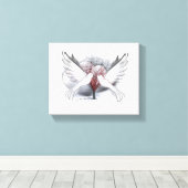 恋に落ちる キャンバスプリント (インサイチュ (ウッドフロア))