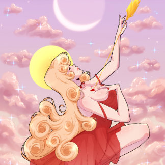 恋に落ちる – ゴールドフォイルプリント 箔ポスター