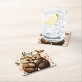 恋に落ちる スクエアペーパーコースター (インサイチュ)