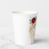 恋に落ちる パンパス草 テラコッタ ボヘミア フラワーズ 紙コップ (右)