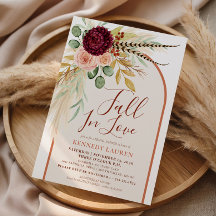 恋に落ちる パンパス フローラル ラスト アーチ ブライダル シャワー