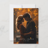 恋に落ちる フォレストウェディング フォト サンキューカード (裏面)