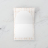 恋に落ちる フラワールーシック ボウ ベイビーシャワー サンキューカード (内部)