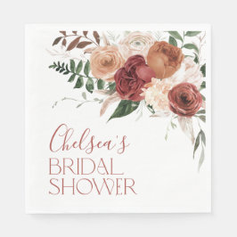 恋に落ちる フローラル ブライダル シャワー スタンダードランチョンナプキン