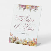 恋に落ちる ブライダルシャワーのアドバイスと願い 台座サイン (正面)