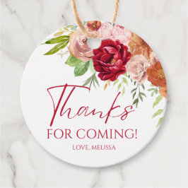 恋に落ちる ブライダルシャワーの感謝の気持ちのタグ フェイバータグ