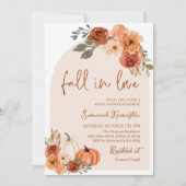 恋に落ちる ブライダルシャワーの招待状 アーチ ボーホー 招待状 (正面)