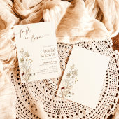 恋に落ちる ブライダルシャワーの招待状 ワイルドフラワー 招待状