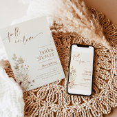 恋に落ちる ブライダルシャワーの招待状 ワイルドフラワー 招待状