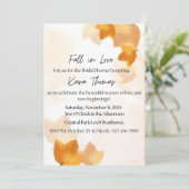 恋に落ちる ブライダルシャワーの招待状 招待状 (スタンド正面)