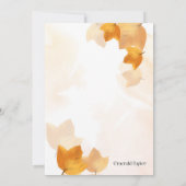 恋に落ちる ブライダルシャワーの招待状 招待状 (裏面)