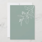 恋に落ちる ブライダルシャワーの招待状 招待状 (裏面)