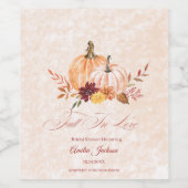 恋に落ちる ブライダルシャワー ブライダルシャワー ワインラベル (シングルラベル)