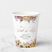 恋に落ちる ブライダルシャワー 紙コップ (正面)
