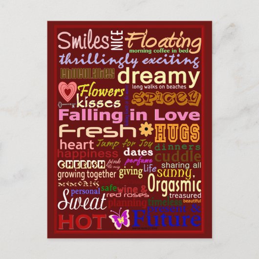 恋に落ちる | ブルービーチソング™はがき ポストカード (正面)