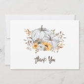 恋に落ちる ベビーシャワーのお礼カード 招待状 (正面)