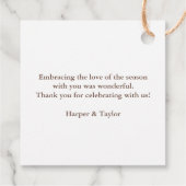 恋に落ちる ラスティック エレガント パンプキン フェイバータグ (裏面)