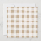 恋に落ちる ラスティック パンプキン ベイビー シャワーの招待状 招待状 (裏面)