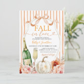 恋に落ちる ワインと弓のカボチャの婚約 招待状 (スタンド正面)