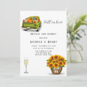 恋に落ちる ヴィンテージ トラック きいろい かわいい かぼちゃの バブル バブル 招待状 (スタンド正面)