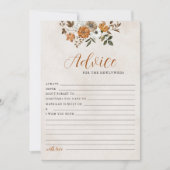 恋に落ちる | 新婚のアドバイスと願いゲーム 招待状 (正面)