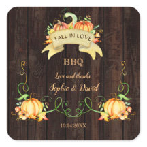 恋に落ちる 水彩のカボチャ 古い納屋のBBQ