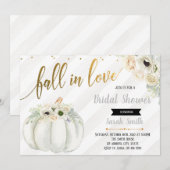 恋に落ちる 白いかぼちゃの招待状 招待状 (正面/裏面)