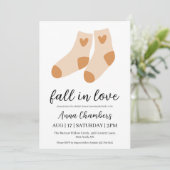 恋に落ちる 秋のブライダルシャワー招待状 招待状 (スタンド正面)