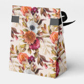 恋に落ちる 秋のリース アーチ ピンク ブライダルシャワー フェイバーボックス (裏面サイド)