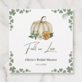 恋に落ちる 秋の緑 あぜり  ブライダルシャワー フェイバータグ (裏面)