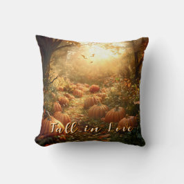 "恋に落ちる" 秋 & かぼちゃの森の風景 クッション