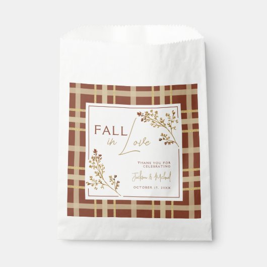 恋に落ちる 紅葉 プライド ウェディングシャワー フェイバーバッグ (正面)